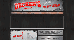 Desktop Screenshot of deckerssalvage.com