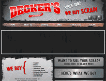 Tablet Screenshot of deckerssalvage.com